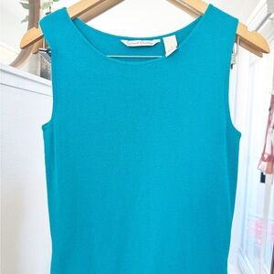 French laundry Turquoise Sleeveless Top